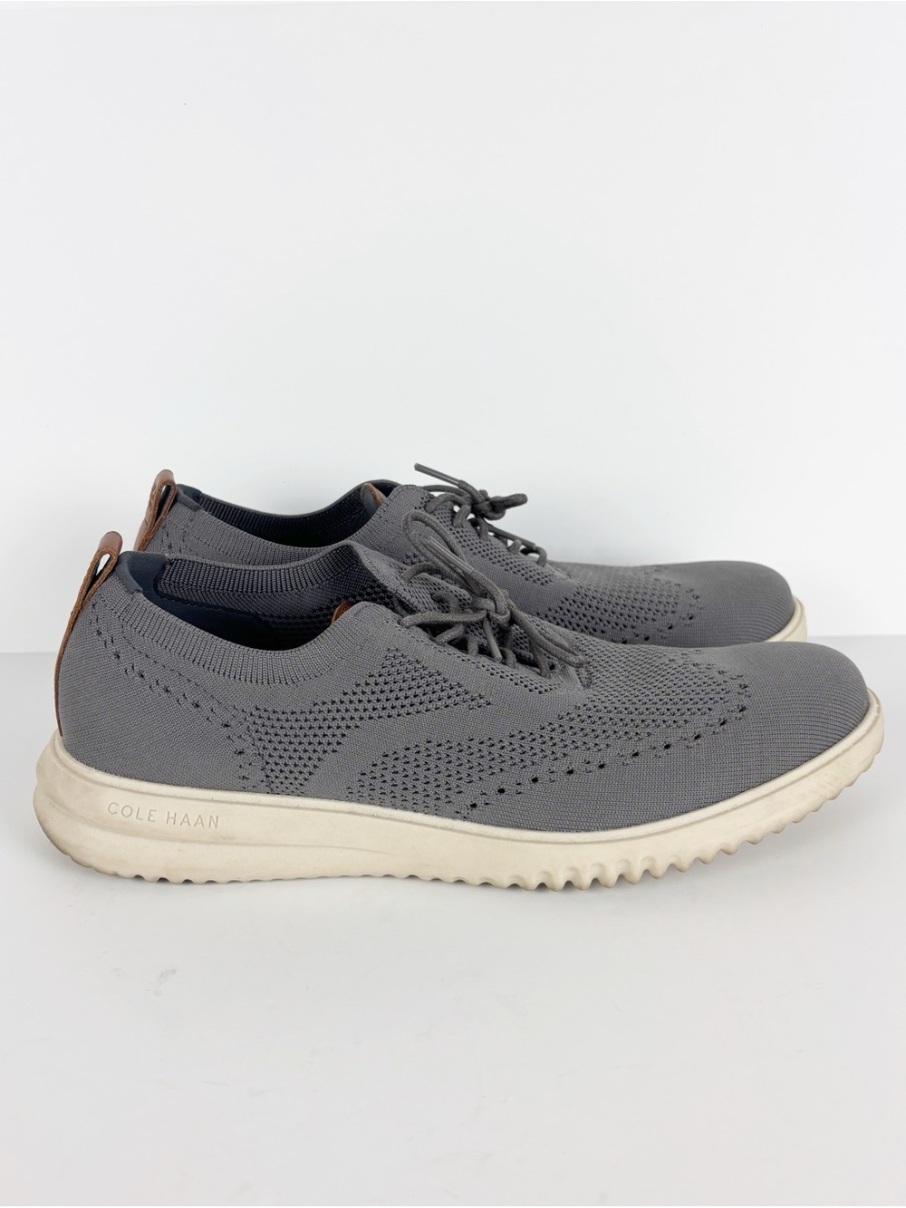 Cole Haan Men's Grand+ Stitchlite Wingtip Oxfords Mens Size 11 Gray
